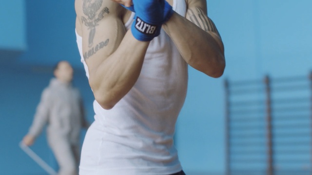 Video Reference: Blue, Arm, Elbow, Joint, Muscle, Shoulder, Human body, Hand, Chest, Championship