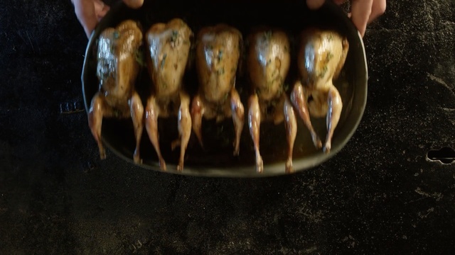 Video Reference: Dish, Food, Cuisine, Grilling, Person