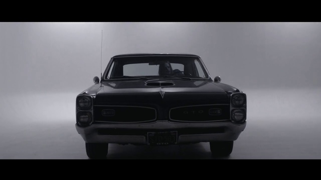 Video Reference: Land vehicle, Car, Black, Vehicle, Muscle car, Pontiac gto, Motor vehicle, Coupé, Automotive design, Classic car