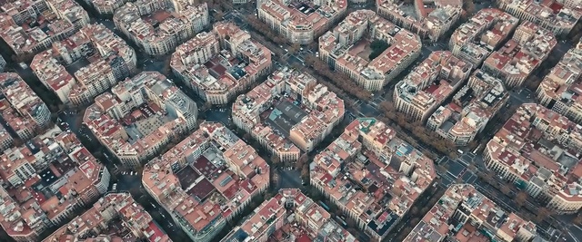 Video Reference: Aerial photography, Residential area, Suburb, Pattern, Human settlement, Urban area, Bird-eye view, Urban design, Design, Photography