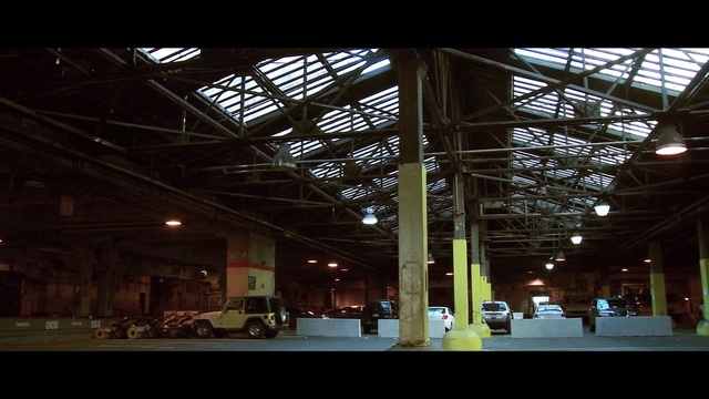 Video Reference: structure, architecture, sky, train station, building, daylighting, night, factory, roof, Person