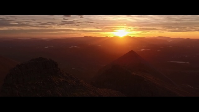 Video Reference: sky, atmosphere, horizon, sunrise, dawn, sun, afterglow, wilderness, highland, geological phenomenon