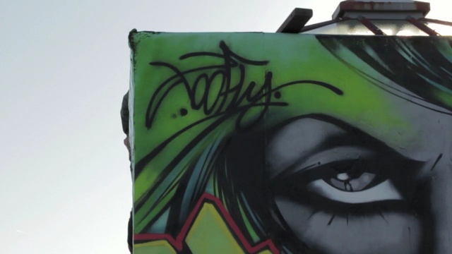 Video Reference: green, art, graffiti, product, street art