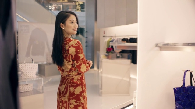 Video Reference: Skin, Beauty, Fashion, Dress, Room, Outerwear, Long hair, Formal wear, Costume, Black hair