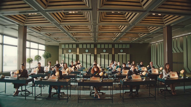 Video Reference: Building, Table, Room, Architecture, Event, Furniture