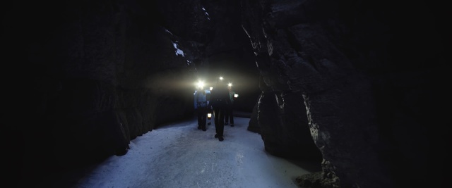 Video Reference: Snow, Darkness, Winter, Freezing, Light, Lighting, Night, Sky, Infrastructure, Tree, Person