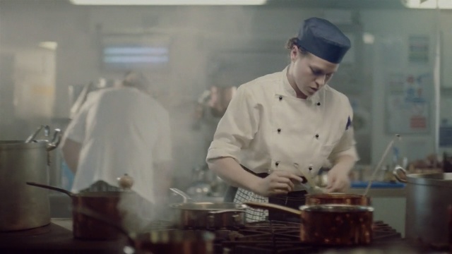 Video Reference: cook, chef, chief cook, food, cuisine, cooking, service, pastry chef