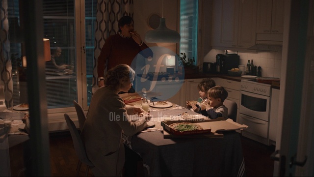 Video Reference: Room, Table, Adaptation, Furniture, Photography, House, Night, Darkness, Meal, Interior design