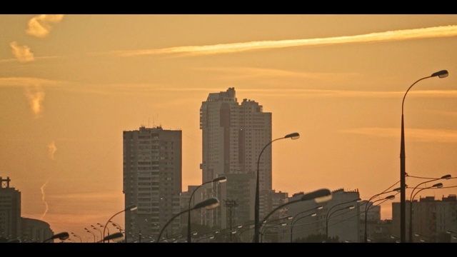 Video Reference: sky, skyline, metropolis, skyscraper, city, cityscape, urban area, metropolitan area, morning, building