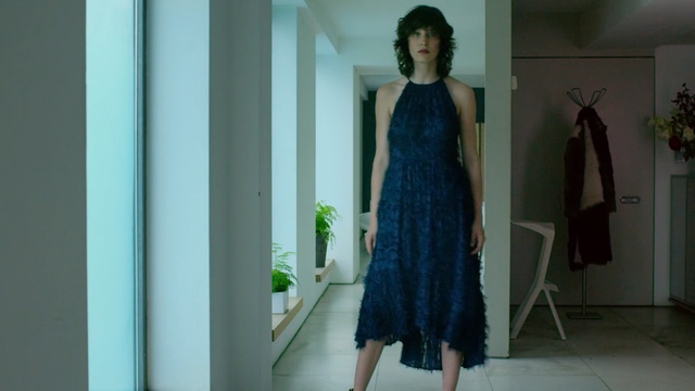 Video Reference: dress, gown, fashion model, formal wear, fashion, shoulder, haute couture, girl, cocktail dress, photo shoot, Person