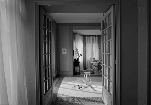 Video Reference: White, Black, Black-and-white, Room, Monochrome photography, Monochrome, House, Building, Architecture, Door