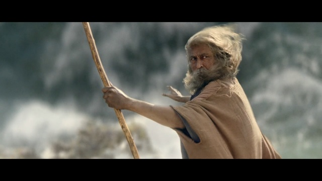 Video Reference: bow and arrow, human, screenshot, facial hair, sky, longbow, Person