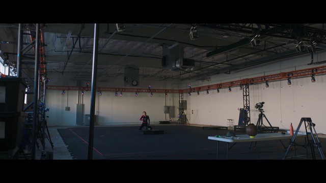 Video Reference: structure, sport venue, stage, film studio, sound stage, darkness, physical fitness, space, screenshot, performance