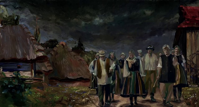 Video Reference: Painting, Visual arts, Art, Mythology, Scene, Darkness, Crowd