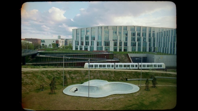 Video Reference: Architecture, Sport venue, Grass, Building, Photography, Urban design, Landscape, House, Campus, Square