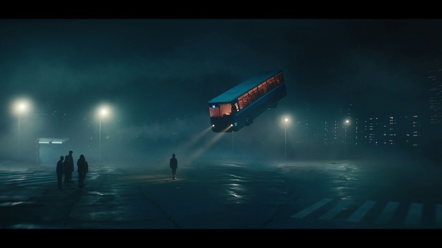 Video Reference: Atmosphere, Sky, Mode of transport, Light, Darkness, Lens flare, Screenshot, Midnight, Night, Cloud