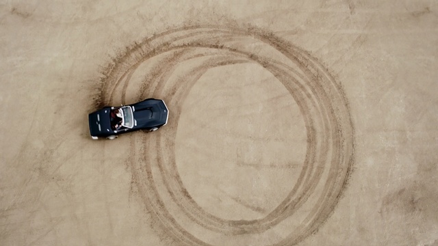 Video Reference: car, sand, motion, drift, topshot, top shot, Person