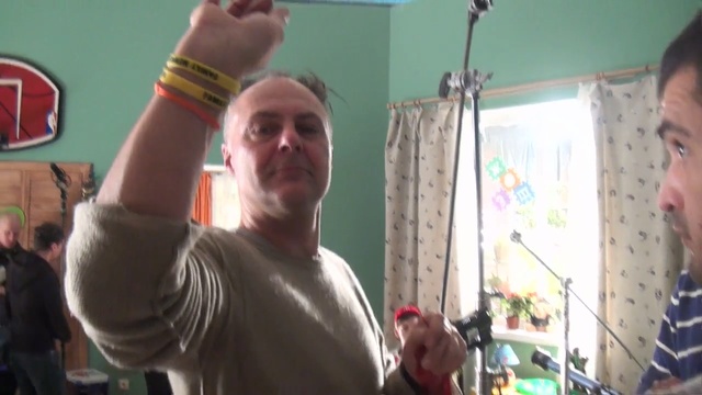 Video Reference: arm, facial hair, muscle, recreation, product, fun, event, Person