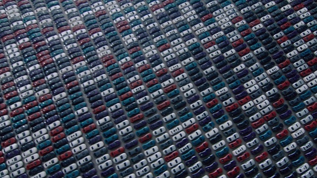 Video Reference: Blue, Pattern, Textile, Woven fabric, Pattern, Art