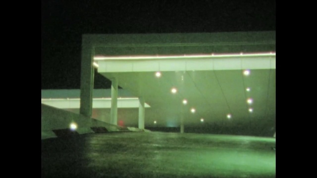 Video Reference: green, structure, night, architecture, atmosphere, light, darkness, lighting, daylighting, midnight