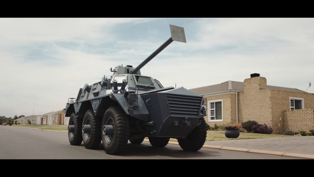 Video Reference: Vehicle, Armored car, Military vehicle, Mode of transport, Motor vehicle, Armored car, Transport, Military, Combat vehicle, Army