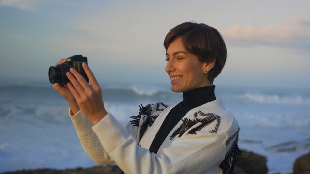 Video Reference: Photography, Sky, Black hair, Tourism, Ocean, Travel, Person
