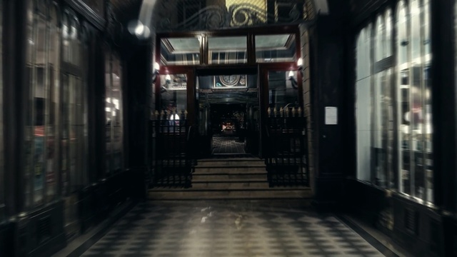 Video Reference: arcade, darkness, building, alley, facade, street