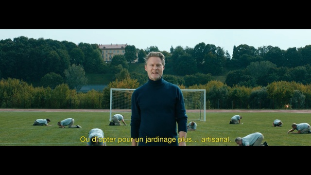 Video Reference: Grass, Grassland, Football player, Player, Lawn, Football, Pasture, Photography, Ball, Sports equipment, Person