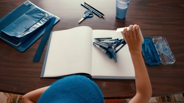 Video Reference: Blue, Table, Hand, Font, Furniture