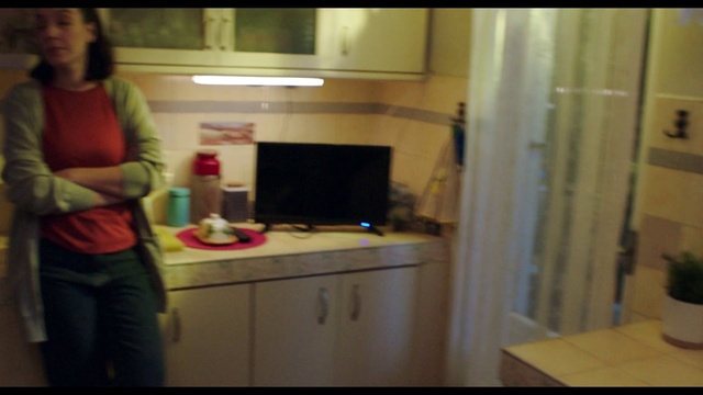 Video Reference: Room, Furniture, House, Floor, Cabinetry, Flooring, Interior design, Countertop, Kitchen, Hardwood