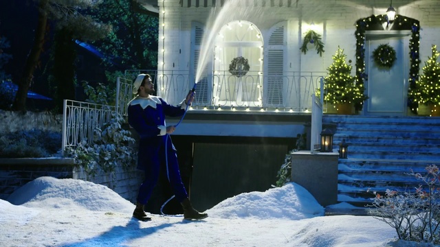 Video Reference: Blue, Snow, Winter, Tree, Architecture