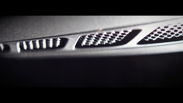 Video Reference: black, automotive design, light, automotive exterior, bumper, grille, font, motor vehicle, product, brand