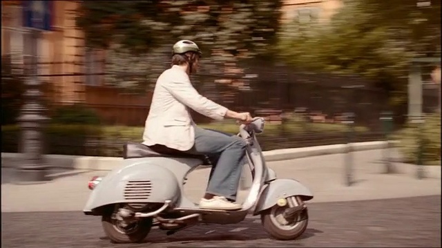 Video Reference: Scooter, Vespa, Mode of transport, Motor vehicle, Vehicle, Automotive design, Moped, Automotive wheel system, Wheel, Motorized scooter