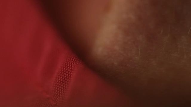 Video Reference: red, skin, nose, close up, macro photography, lip, chin, finger, mouth, hand