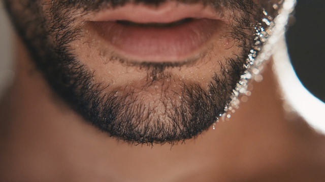 Video Reference: facial hair, hair, beard, man, chin, eyebrow, nose, close up, lip, cheek