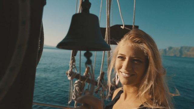 Video Reference: Vacation, Sea, Ocean, Vehicle, Leisure, Smile, Sailboat, Sailing, Sail, Travel, Person