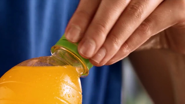 Video Reference: Product, Hand, Drink, Bottle, Finger, Nail, Water bottle, Fluid, Juice