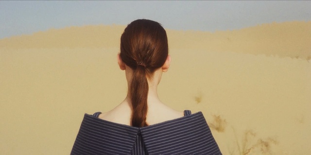 Video Reference: shoulder, hairstyle, neck, girl, long hair, vacation, landscape, back, Person