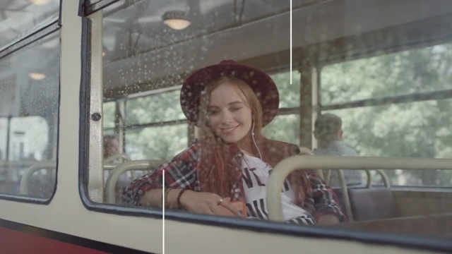 Video Reference: lady, snapshot, girl, fun, window, smile, Person