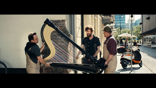 Video Reference: Musical instrument, String instrument, Plucked string instruments, Musician, Music, Harp, Vehicle, Person, Man, Indoor, Photo, Window, Racket, Holding, Laptop, Woman, Computer, Table, People, Sitting, Standing, Court, Playing, Living, Room, Dog, Young, Player, Doing, Display, Ball, Group, Fire, Clothing, Text