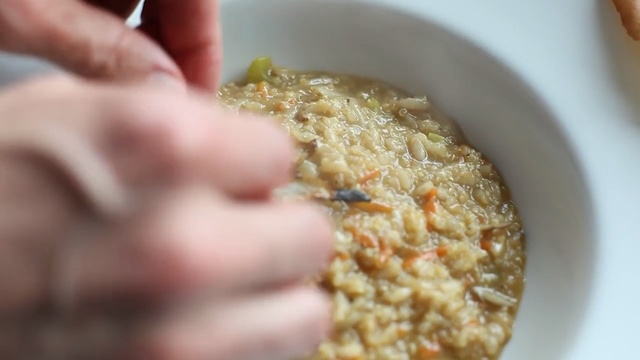 Video Reference: Dish, Food, Cuisine, Ingredient, Oatmeal, Produce, Recipe, Person