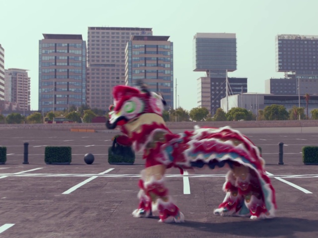 Video Reference: Pink, Snout, Sky, Architecture, Sporting Group, City, Fur, Canidae, Fictional character