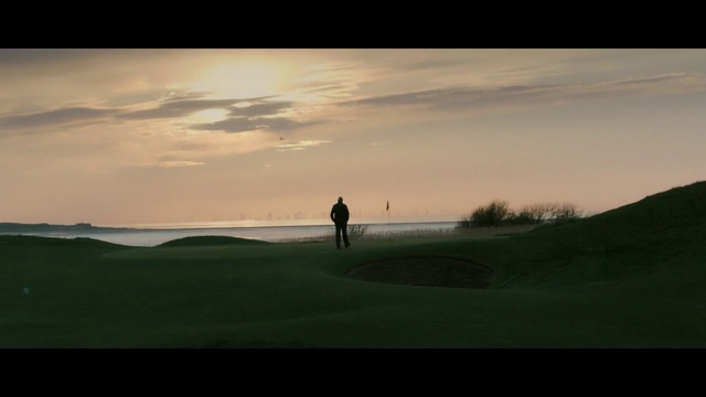 Video Reference: Sky, Nature, Sport venue, Horizon, Grassland, Golf, Golf course, Morning, Natural environment, Cloud