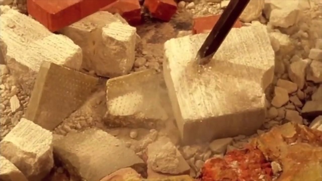 Video Reference: Rock, Brick, Food, Rubble, Dairy, Mineral, Cuisine, Cheese, Dish