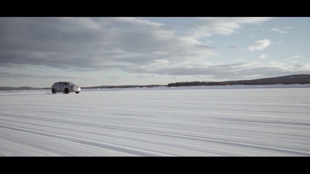 Video Reference: Sky, Vehicle, Car, Winter, Snow, Luxury vehicle, Horizon, Calm, Ice, Automotive design