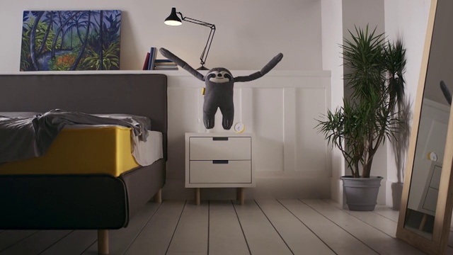 Video Reference: Room, Interior design, Furniture, Property, Chest of drawers, Floor, Wall, Living room, Material property, Flooring