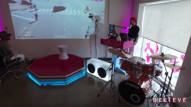 Video Reference: room, mode of transport, drums, timbales, percussion, drum, product, tom tom drum, interior design, electronic instrument