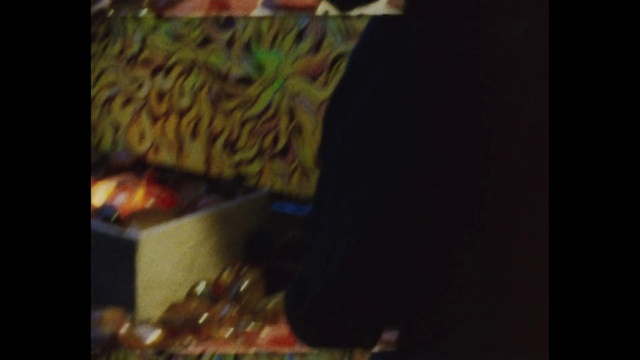 Video Reference: Video game arcade cabinet, Games, Darkness, Snapshot, Yellow, Art, Lighting, Room, Modern art, Technology