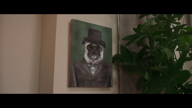 Video Reference: Portrait, Art, Painting, Leaf, Visual arts, Wall, Photography, Non-Sporting Group, Drawing, Guard dog