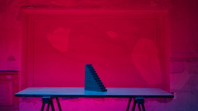 Video Reference: Pink, Red, Magenta, Table, Purple, Rectangle, Furniture, Room, Stage